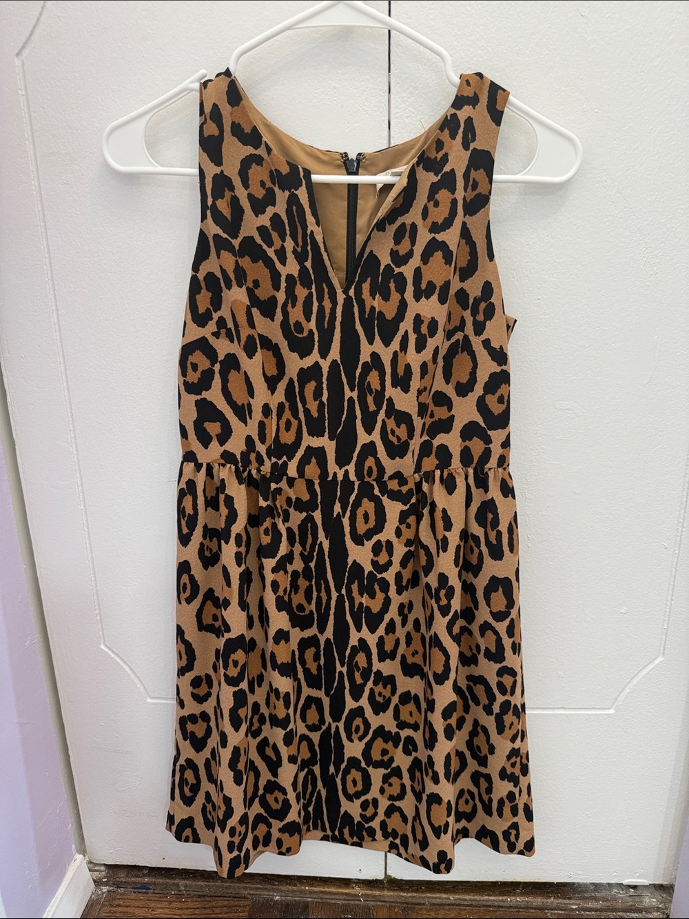 LOFT Brown & Black Leopard-Print Dress